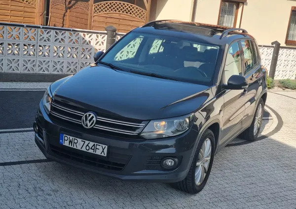 samochody osobowe Volkswagen Tiguan cena 53999 przebieg: 213000, rok produkcji 2015 z Pyzdry